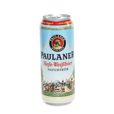 Пиво PAULANER светлое не фильтрованное ж/б 0.5 л