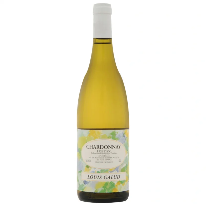 Вино Chardonnay Louis Galud белое полусладкое 0.75 л