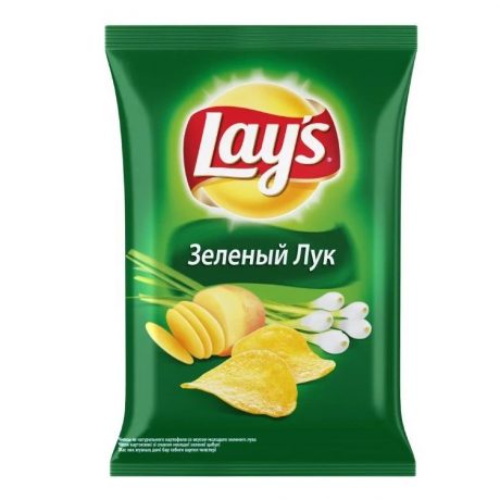 Чипсы Lays Зеленый Лук 80 г
